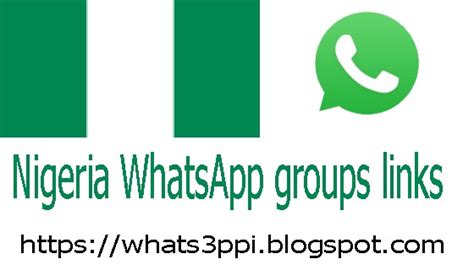 Nigeria WhatsApp Group links 2021 .